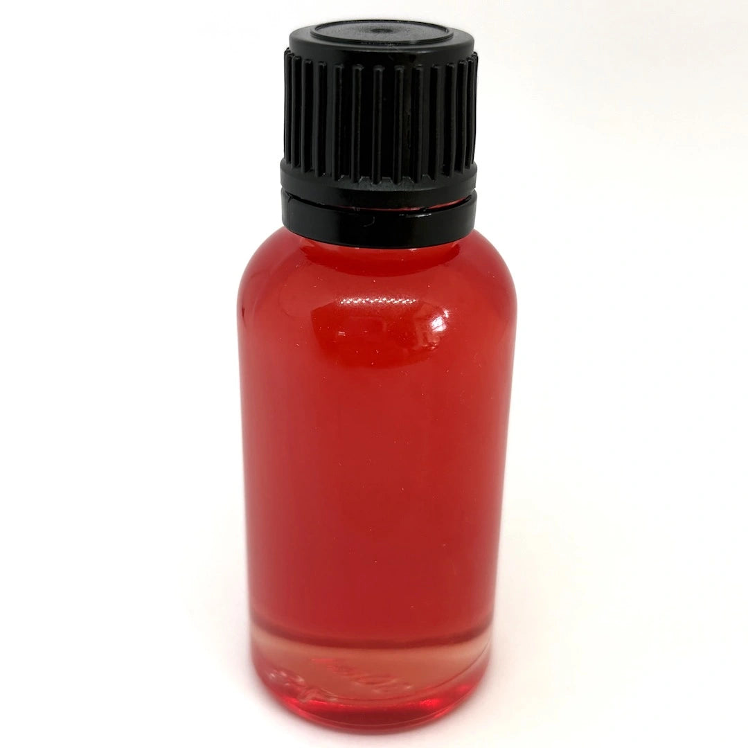 Hypericum infusedoil aka st johns wort oil infused with fresh herbs to make a beautiful red coloured oil from go native nz